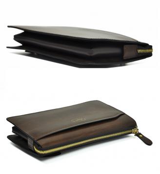 【Free shipping】 Liams 100% Genuine Cow Leather Day Clutch Fashionable Designer Men's Clutch Bag 